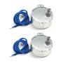 Fielect 2Pcs Synchronous Motor AC 110V 15-18RPM Turntable Motor CW/CCW Direction 4W TYC-50 Double Flat Tapping Shaft