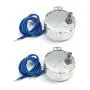 Fielect 2Pcs Synchronous Motor AC 110V 15-18RPM Turntable Motor CW/CCW Direction 4W TYC-50 Double Flat Tapping Shaft