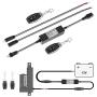 UYGALAXY Linear Actuator Controller DC Motor 12V Momentary Switch Forward/Reverse with 2 PC Wireless Remote Control DPDT Relay for Motors