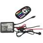 NBWDY DC 12V Wireless RGB LED APP Controller with 24 Keys RF Remote Control,Brightness Speed Flash Fade Smooth Jump Function Included for RGB Motorcycle Car LED Strip Lights Rock Light Kits