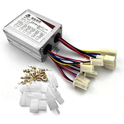 L-faster 450W Brushed Motor Controller with Corresponding Terminal Plugs Compatible with Electric Scooter Brush DC Motor MY1020