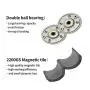 Honses Mini 12V/24V CW/CCW Permanent Magnet Motor DC Reversible Electric Gear Motor High Speed Device Low Power Permanent Magnet DC Motor DIY Generator (Conventional Rotary Threaded shafts)
