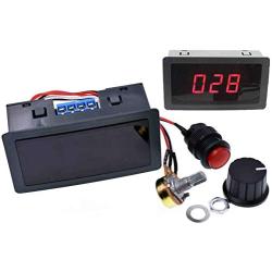 DC 6V-30V 12V 24V MAX 8A 16kHz Adjustable PWM Motor Speed Controller Digtal Display DC Motor Control CV Governor Switch