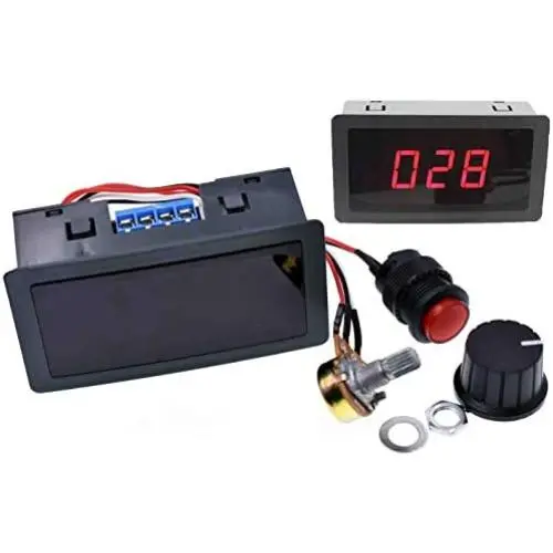 DC 6V-30V 12V 24V MAX 8A 16kHz Adjustable PWM Motor Speed Controller Digtal Display DC Motor Control CV Governor Switch