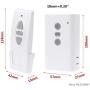 Calvas NEW Motor Controller AC 220V Wireless Remote Control Switch 433MHz UP Down Stop Tubular Forward Reverse TX RF