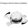 uxcell KSD301 Thermostat 95°C/203°F 10A Normally Open N.O Adjust Snap Disc Temperature Switch 2pcs