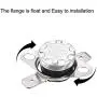 uxcell KSD301 Thermostat 95°C/203°F 10A Normally Open N.O Adjust Snap Disc Temperature Switch 2pcs