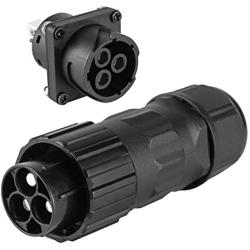Trolling Motor Plug Receptacle 70A - Marine Boat DC Power Connector Waterproof 12/24/36/48V for Fishing Reels, DownRiggers