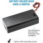 QTEATAK 5Pcs 2X 1.5V AA Battery Holder Case with On/Off Switch and Wire Leads