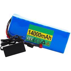 FREEDOH 48V 14Ah 18650 e-Bike Battery Pack 14000mAh 13S5P Lithium-ion Battery for Motor Within 1000W for Electric Cars Electric Scooters Electric Wheelchairs with Charger