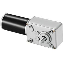 Greartisan DC 12V 30RPM 13.5Kg.cm 8mm Single Shaft Self-Locking Reversible Worm Gear Motor with Cable, High Torque Speed Reduction Motor, Turbine Electric Gearbox Motor