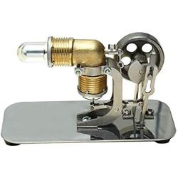 Stirling Engine Motor Stirling Engine Mini Model Puzzle Scientific Experiments Equipment High Temperature Physical Toy (Color : Gold, Size : One Size)