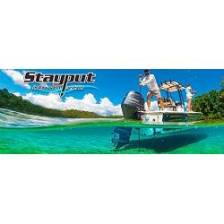 Stayput Anchor Motor Mount - Shallow Water Anchor - No Drilling - Black/White Port/Starboard