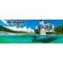 Stayput Anchor Motor Mount - Shallow Water Anchor - No Drilling - Black/White Port/Starboard