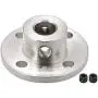 uxcell 8mm Inner Dia H13*D16 Rigid Flange Coupling Motor Guide Shaft Coupler Motor Connector Silver Tone for DIY Parts