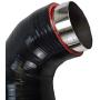 Rev9(SH-003-BLACK-B) Silicone Turbo Inlet, Black, compatible with Subaru Legacy GT 2007-09 EJ25 Motor