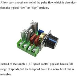 Hahiyo 50-220V Low Voltage DC Motor Speed Controller Smooth Linear Adjustment Knob Compact Units Reduce Heat Module Dimmer Switch Regulator 2 Pieces for Mini Fan Electric Pumps LED Light