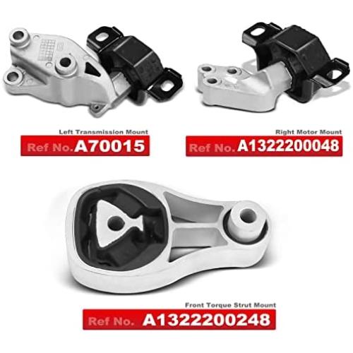 A-Premium Engine Motor and Transmission Mount Compatible with Smart Fortwo 2008-2015 ELECTRIC L3 1.0L 3-PC Set