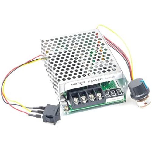 KNACRO PWM DC Motor Driver 40A DC 12V 18V 24V 36V 48V (10-50V) Forward Reverse Switch Brush Motor Inverted Module Metal Protective housing Maximum Power 2000W Digital Display