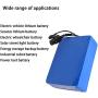 Wnicek E-Bike Li-ion Battery Pack 72V 60V 48V 36V 24V 12V Lithium Battery 20Ah 15Ah 10Ah 8Ah Rechargeable Battery Fit for Electric Scooter Electric Motorcycle Moped with Charger