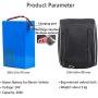 24V 20Ah E-Bike Lithium-Ion Battery, with 29.4V 2A Charger and Hanging Bag, Built-in BMS Protection Board, Suitable for 200W-500W Motors