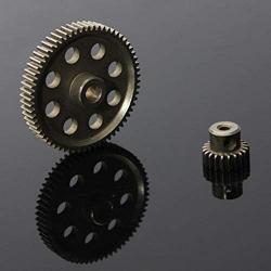 Vehicles-OCS 11184 Differential Main Gear 64T/ 11181 Motor Gear 21T for RC Occus 1 : 10th car Truck
