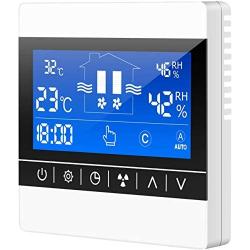iPower 8 Inch 441 CFM Inline Duct Ventilation Exhaust Fan with Temperature Humidity Speed Controller for Grow Tent