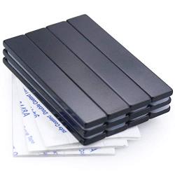 Waterproof Neodymium Bar Magnets with Epoxy Coating, Powerful Permanent Rare Earth Magnets, with Double-Sided Adhesive - 60 x 10 x 3mm, Pack of 12