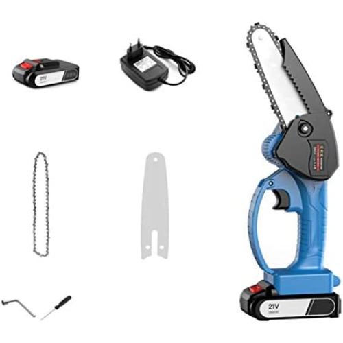 Electric Mini Chainsaw,4-Inch Cordless Electric Portable Chainsaw With Brushless Motor, One-Hand, Pruning Shears Chainsaw For Tree Branch Wood Cutting, Rechargeable Small Electric Saws Quality assuran