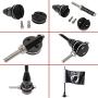 1 Pair Motorcycle Flag Black Flagpole Mount and POW MIA 6 x 9 Inch Flag for Harley Davidson Yamaha Honda Goldwing CB VTX CBR Luggage Rack Mount Flag -You are Not Forgotten
