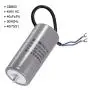 uxcell CBB60 Run Capacitor 40uF 450V AC 2 Wires 50/60Hz Cylinder 110x50mm with Terminal, M8 Fixing Stud for Air Compressor Water Pump Motor