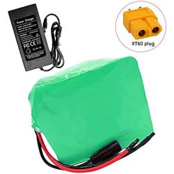 Jieoto 24V 15000mAh E-Bike Li-ion Battery Pack 15Ah 6S 6P Battery for 250W 350W Motor for Electric Tools Model Aircraft Power Wheelchairs with Charger+ BMS