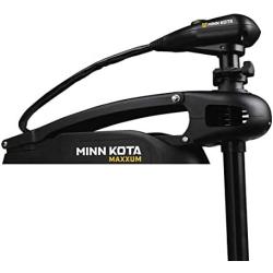 Minn Kota 1368560 Maxxum Freshwater Cable-Steer Bow-Mount Trolling Motor with Heal-Toe Foot Control & Bowguard, 70 lbs Thrust, 42