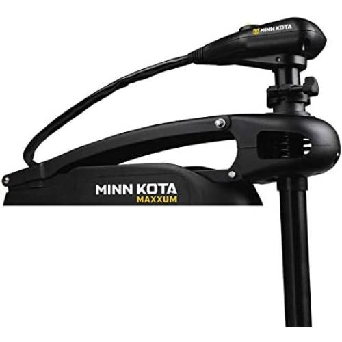 Minn Kota 1368560 Maxxum Freshwater Cable-Steer Bow-Mount Trolling Motor with Heal-Toe Foot Control & Bowguard, 70 lbs Thrust, 42