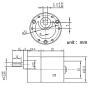 520 High Torque Micro Brush DC Motor Low Speed Gear Reduction Motor Eccentric Shaft Gearbox Diameter 37mm High Torque All Metal Gear Electric Micro Gear Motor (24 Volt, 500RMP)