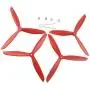 Égayement de Pales de Remplacement 3 Pales Pales Principales Moteur de Protection pour MJX B2 B3 Bugs Drone Remplacement CCW CW RC Quadcopter Pièces de Rechange Set (Rouge) Égayement de Pales de Remplacement 3 Pales Pales Principales Moteur de Protection pour MJX B2 B3 Bugs Drone Remplacement CCW CW RC Quadcopter Pièces de Rechange Set (Rouge)