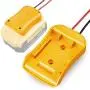 Ecarke for Power Wheels Battery Adapter for DeWalt 20V Max Battery 18V Battery Adapter Dock Power Connector 12 Gauge Robotics