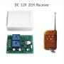 Calvas 433Mhz Wireless RF Switch DC12V Relay Receiver Module and 433.92 Mhz Remote Controls For DC Motor Forward and Reverse Controller - (Color: 1 RC and 1 Recevier)