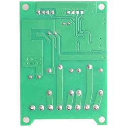 DC 12V 24V 36V 48V Wide Voltage RF Wireless Remote Light Switch 2 Channel 433Mhz Wireless Receiver with Transmitter, 12-48V Momentary 10A Relay Switch for Widely Used Home Smart