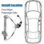 741-307 Power Window Regulator with Motor Passenger Side Front Compatible for 2003-2007 Honda Accord (Sedan Only) DX/EX/LX/SE/Hybrid 2.4L 3.0L, OE Replace Parts