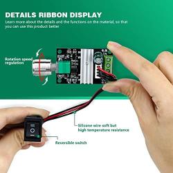 ALEDECO PWM Motor Speed Controler, Forward Reverse, 1203BB DC 28V 24V 12V 6V 3A 80W with Adjustable Reversible Knob Switch DC Motor Driver