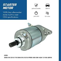 Starter Motor Replace Arctic Cat ATV Suzuki ATV LT-A400 LT-F400 with Replace OE Part # 3545-016 3545016 31100-38F00 3110038F00