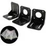 ZRM&E 3PCS 42 Stepper Motor Mounting Bracket Holder L Shape Fixed Seat Stepper Motor Mount Stand with Mounting Screws