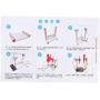DIY Wind Generator Toy 1.5V Small Motor Vertical Wind Turbines Electricity Power Generator Model Children Educational Toy Kit