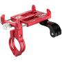 GUB Bike Phone Mount Holder,Bicycle Handlebar Phone Holder Mount Universal Adjustable Rotating Cradle Clamp for Mountain Bike Motorcycle,Fits for iPhone,Samsung Galaxy Android Phones (RED88)