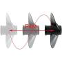 Rhink Made Aluminum Outboard Propeller for Mercury Engines 30-70HP, 13 Spline Tooth, RH