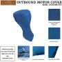 Couverture Robuste pour Moteur Externe SavvyCraft, 600D Polyester Imperméable, Taille Plein pour Moteur jusqu'à 5 HP, Couleur Bleu Couverture Robuste pour Moteur Externe SavvyCraft, 600D Polyester Imperméable, Taille Plein pour Moteur jusqu'à 5 HP, Couleur Bleu