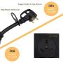 rv Surge Protector 30 Amp Smart RV Surge Protector with Waterproof Cover All-in-1 Circuit Analyzer Power Guard for RV, Camper, Trailer, Truck, Motorboat, Yacht, Mobilhome