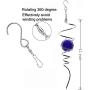 UOUDIO Wind Spinner Motor Battery Operated Gazing Ball Spiral Tail Wind Spinner Stabilizer，Stress Ball Indoor Outdoor Decoration Motor Drive Hanging Swivel Hook 11