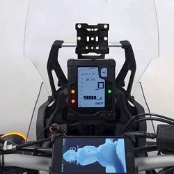 Xitomer GPS Navigation Bracket, Fit for Tenere 700 2019 2020 2021 2022, GPS Mount Motorcycle T7 GPS Bracket Navigation Bracket Phone Holder Tenere 700, Fit AMPS Holes (Black)